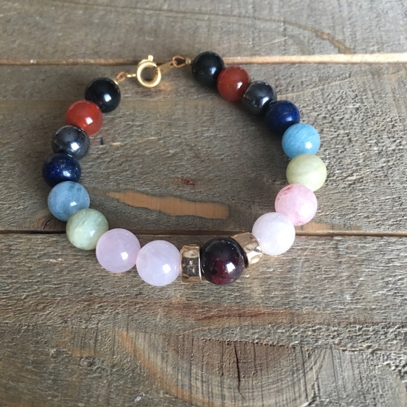 Handmade Jewelry - 🎉HP🎉 Natural Multi Gemstone Bracelet